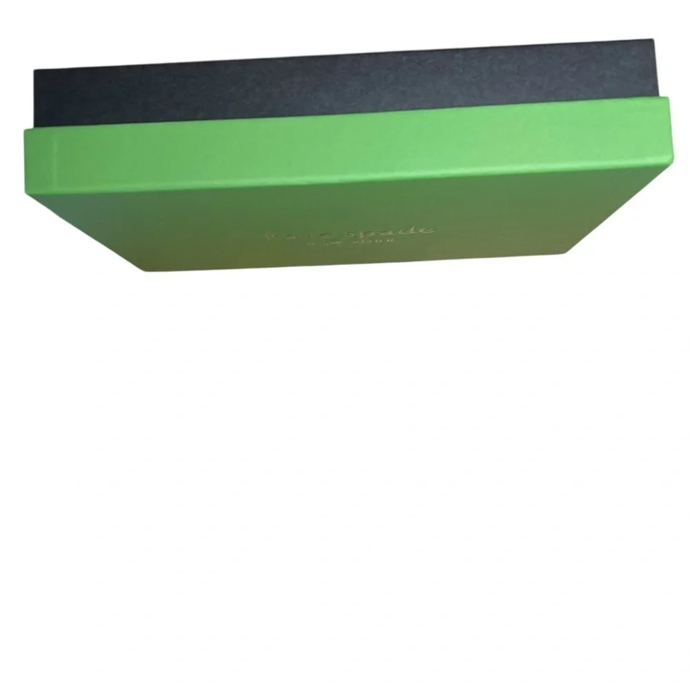 NEW - (4) Kate Spade Green and Black Gift Packaging EMPTY - 9 x 5 x 2